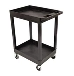 Luxor SEC11-B 24" 18" Plastic Utility Tub Cart Two Shelf-black. Fixed Price $102.88.