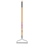 57 In. Wood Handle 16-TINE Bow Rake. Fixed Price $103.06.