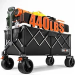 Overmont 45" Collapsible Wagon Cart 440LB Capacity. Fixed Price $179.99.
