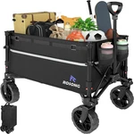 Collapsible Cart With Wheels Foldable - Folding Utility Heavy Duty Wagons. Fixed Price $56.96.