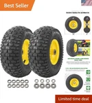 2-PACK 13X5.00-6 Front Tire And Wheel Assembly, 4-PLY Tubeless Turf With.... Fixed Price $139.98.