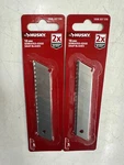 (2) Husky 18 Mm Serrated Snap Blades (5-PACK). Fixed Price $15.96.