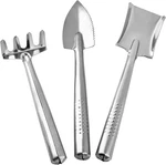 3 Pieces Mini Tools Set, Stainless Steel Shovel Rake Spade Gardening Kit. Fixed Price $11.55.