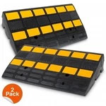 Pyle Vehicle Curbside Driveway Ramp, 2PC Heavy Duty Rubber & Steel PCRBDR44. Fixed Price $167.99.