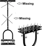 Saker Lawn Aerator, Tool With 15 Iron Spikes For Yard, *read Desc*. Fixed Price $31.40.