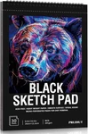 30 Sheets Black Paper Sketchbook, 5.5 8.5 Inch (1 Pack),. Fixed Price $15.44.