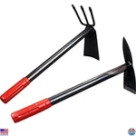 2-PACK Garden Tool Set: Carbon Steel Hand Hoe & Cultivator For Tilling Care. Fixed Price $43.52.