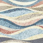 Muralpeel Boho Colorful Sea Wave Abstract Geometric Mosaic Art & Stick Wall. Fixed Price $23.10.