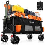 48" Collapsible Wagon Cart Foldable, 560LB Weight Capacity 300L Heavy Duty. Fixed Price $148.68.
