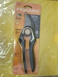 Fiskars Pruner Cuts Up To 1" Branches & Stems Item #9278. Fixed Price $19.95.
