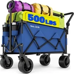 Beau Jardin Folding Push & Pull Beach Wagon 500 Lbs Collapsible Foldable Wago.... Fixed Price $180.05.