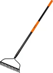 Garden Rake Heavy Duty 14 Tines 58 Fiberglass Handle High Carbon Orange Black. Fixed Price $62.33.
