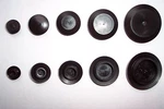 50 Pieces 1" Black Poly Flush Top Hole Plug Auto Body Plastic Mount. Fixed Price $9.75.
