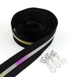 Leekayer Metallic Nylon Coil Zippers By The Yard #5, Rainbow-black. Fixed Price $21.23.