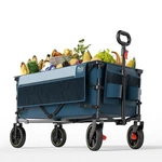 Wagon W/ Brakes 200L Large Capacity Folding Garden Carts Timber Ridge. Fixed Price $86.15.