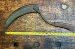 Vintage Craftsman Usa Sickle Natural Wood Handle 11" Blade. Fixed Price $19.95.