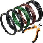 5 Roll Aluminum Bonsai Training Wire Tree 160 Feet Total With Cutter. Fixed Price $19.30.