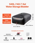 Vevor Water Storage Bladder 142.7 Gallon Large Capacity Bag, Portable & Co. Fixed Price $56.22.