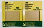 3M General-purpose 9 In. X 11 220 Grit Very Fine Sandpaper Pack Of. Fixed Price $8.90.