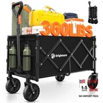 Collapsible Wagon Cart Foldable - Portable Heavy Duty Folding Beach Black. Fixed Price $59.23.