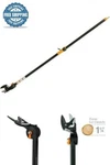 Fiskars 54 In. Reach Stik Tree Pruner Steel Cutting Rotate Bypass Blade Design. Fixed Price $63.33.