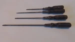 Stanley Flat Head Screwdrivers Wood Handles 4 Pc. Set Vintage Tools. Fixed Price $26.89.