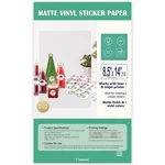 8.5X14 Removable Self-adhesive Vinyl Sticker Paper, Waterproof, Legal Size, Suit. Fixed Price $84.18.