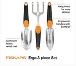 Fiskars 3-IN-1 Garden Tool Set, Polished Aluminum Heads For Rust Resistance New. Fixed Price $26.99.