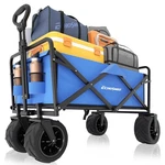 Echosmile 350 Lbs Collapsible Wagon All Terrain Folding Utility Cart Blue. Fixed Price $179.99.