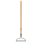 Anvil 47IN. Wood Handle 14-TINES Garden Bow Rake W/ Durable Carbon Steel Blade. Fixed Price $18.49.