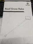 Keten Snow Roof Rake, 30FT Detachable For House Removal, 17. Fixed Price $50.00.