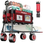 Sunnyfeel Double Decker Folding Wagon Cart - 500LBS Capacity. Fixed Price $209.99.