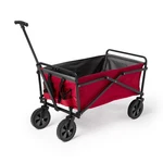 Seina Manual 150 Pound Capacity Folding Steel Wagon Garden Cart, Red/gray (used). Fixed Price $52.05.