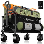 Hikemoon 150L Collapsible Wagon 420LBS Capacity All-terrain Wheels Foldable. Fixed Price $104.99.