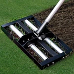 Leveling Rake With Aluminum Rollers, 17"X10" Levelawn Tool, Heavy-duty Stai. Fixed Price $71.99.