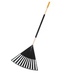 True Temper 20212010 Clog Free Leaf Rake With Hardwood/steel Handle, 24 Black. Fixed Price $49.75.