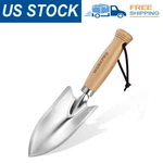 Workpro 11" Garden Trowel, Heavy Duty Polished Stainless Steel Wood Handle. Fixed Price $18.97.