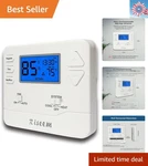 Smart Energy-saving Home Thermostat HEAT/2 Cool, Dual Power Supply, Blue Led. Fixed Price $46.76.