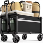 Raynesys Heavy Duty Garden Cart Utility Wagon 110L 330LB Black Metal 4 Wheels. Fixed Price $55.00.