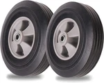2PACK 10" X 2.5" Flat Free Solid Rubber Tires And Inch Wheels. Fixed Price $34.49.