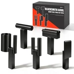 5 Piece 1" Anvil Hardy Hole Tools Set Blacksmithing Forging Kit. Fixed Price $89.99.