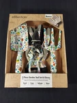 Essentials 3 Pc Garden Metal Tool Set Plus Gloves. Fixed Price $10.99.