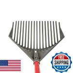 Root Assassin Landscape Rake - Soil Aerator, Compost, Yard Waste Tool. Fixed Price $73.88.