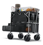 Everyfun 480LBS Foldable Double Decker Wagon Cart,beach Carts With Large Black. Fixed Price $282.49.