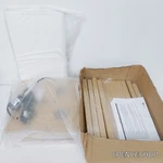 Ob Simple Designs Floor Lamp Etagere Organizer Storage Shelf With Linen Shade. Fixed Price $13.99.