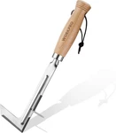 Workpro Crack Weeder 12", Stainless Steel L-shaped Puller With Wood Handle. Fixed Price $19.49.