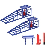 Garvee 10,000 Lbs Hydraulic Car Ramps, Adjustable 9.4"-13.34", Blue Steel Pair. Fixed Price $189.49.