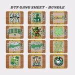 12 St Patrick Day Dtf Gang Sheet Bundle Irish Lucky Funny Iron Heat Transfer. Fixed Price $24.99.