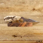 #19195 P+ Kodiak Xl Hammer-forged Knife With Thunderstruck Maple Handle For.... Fixed Price $288.00.