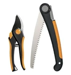 Fiskars Folding Saw And Pruner Set, Clippers, Gardening Scissors W/ Sharp. Fixed Price $24.99.